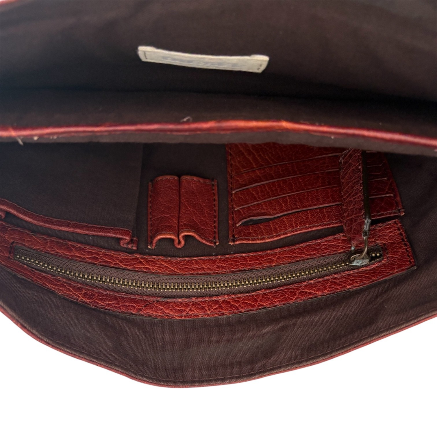 DIESEL Full Leather Messenger Bag Medieval Armour Archive Industrial Y2K 00s