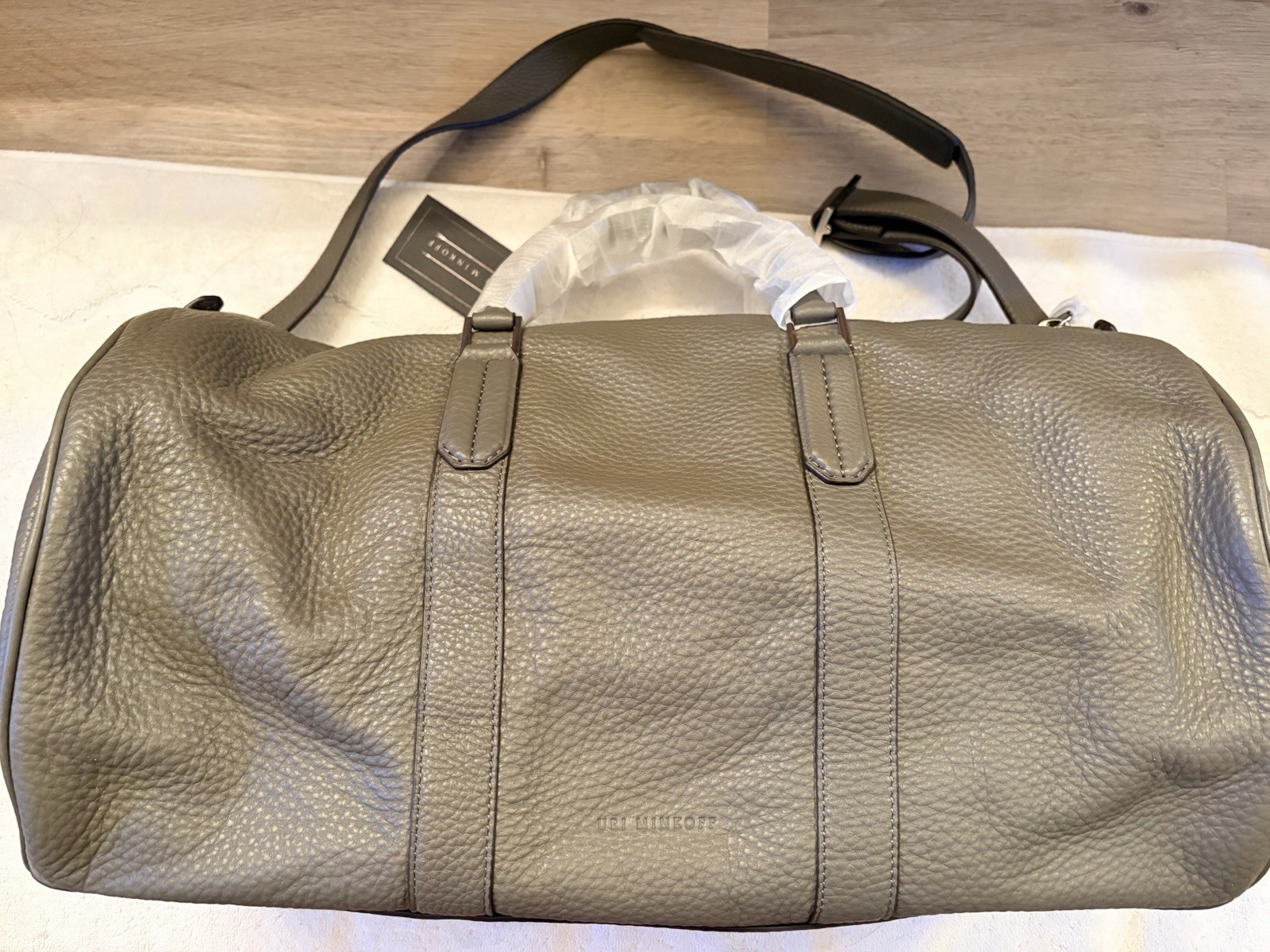New URI MINKOFF Weekender Leather Duffle Bag