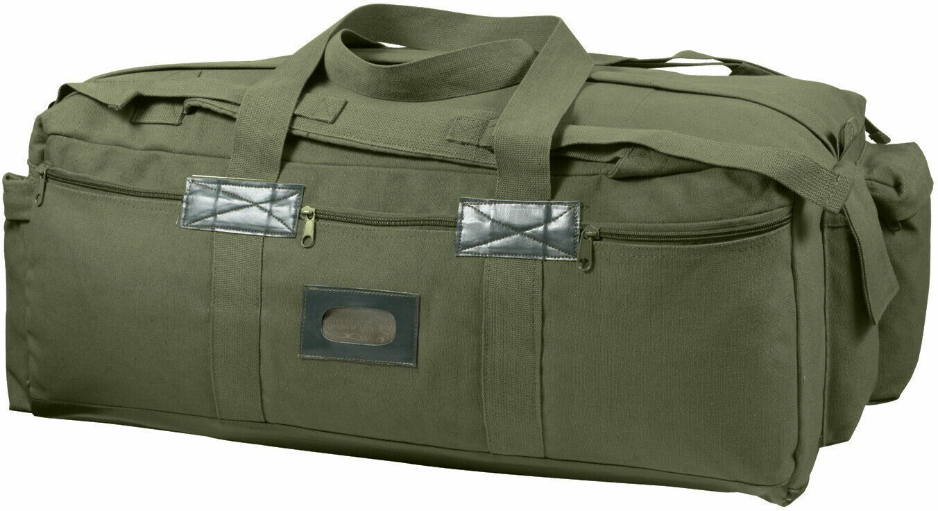 Heavy Duty Cotton Tactical Duffle Bag Israeli Mossad IDF Carry / Backpack