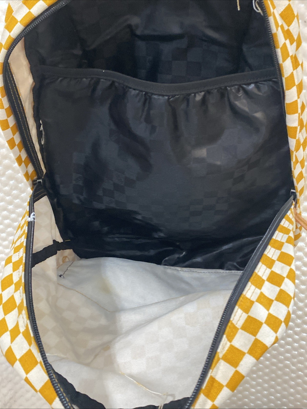 Vans Old Skool Men’s Backpack Classic Orange White Checkerboard Skater GO VOLS