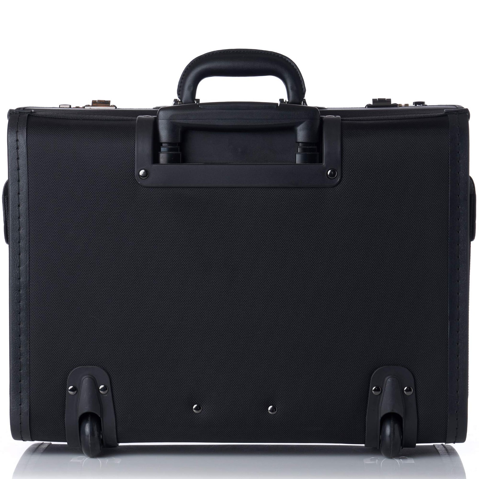 Rolling 17″ Laptop Briefcase on Wheels Attache Lawyers Case Legal Size Black