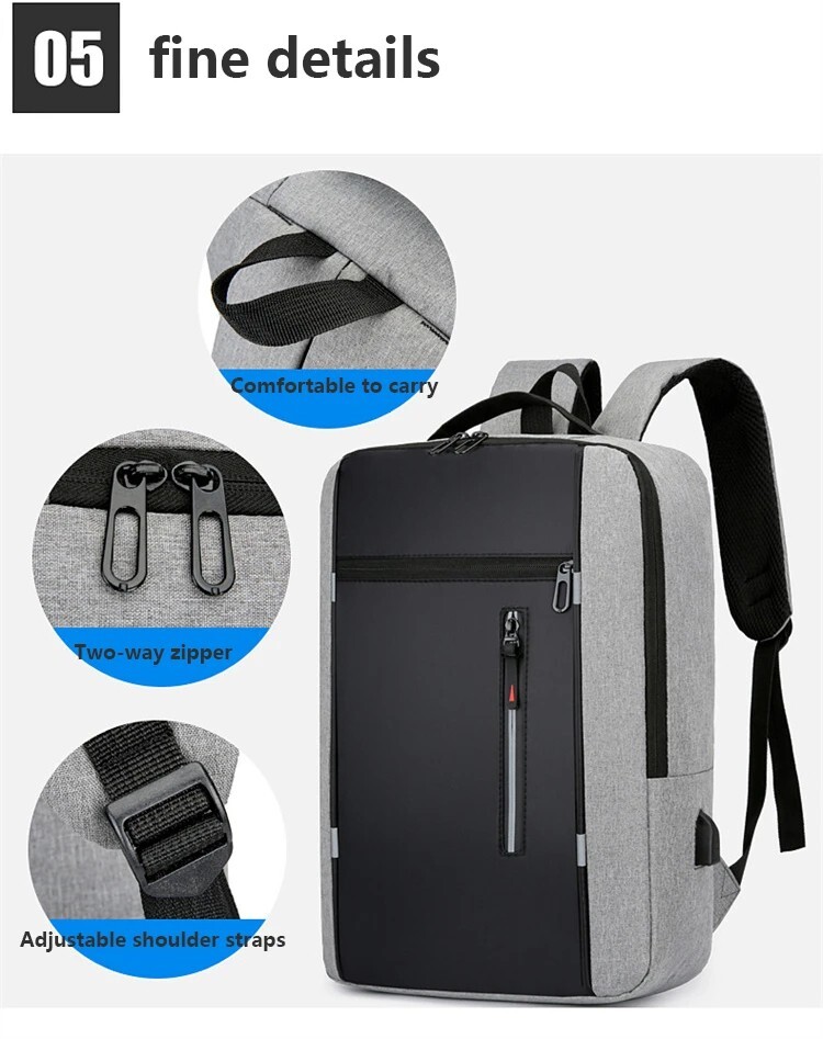 Business Backpack Waterproof, Men USB 15.6 Inch Laptop, school Backpack .