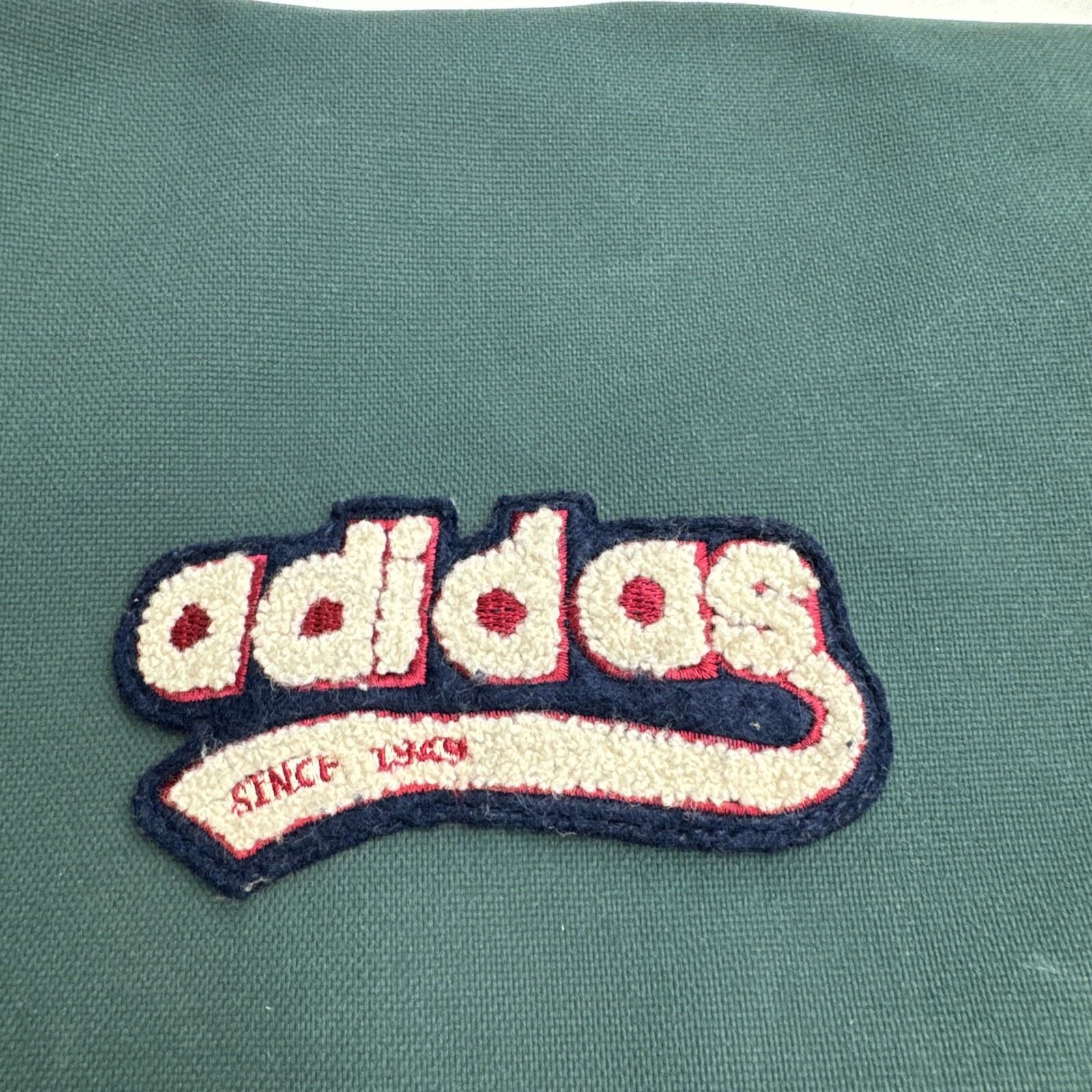 Adidas Messenger Bag Airliner Shoulder Retro PVC Vintage Blue Green Laptop