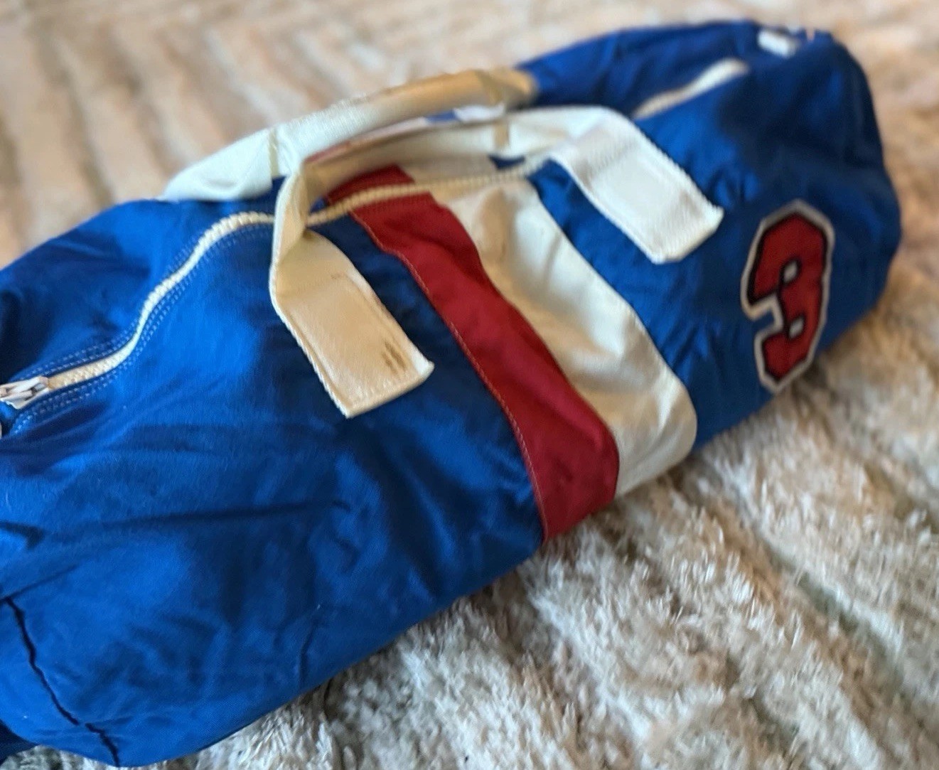 VTG Lands End 80s USA Cleveland Indians Team Travel Bag Duffle Bag WAHOO