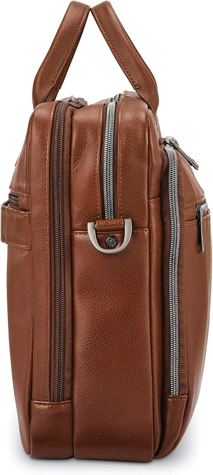Classic Leather Toploader Briefcase