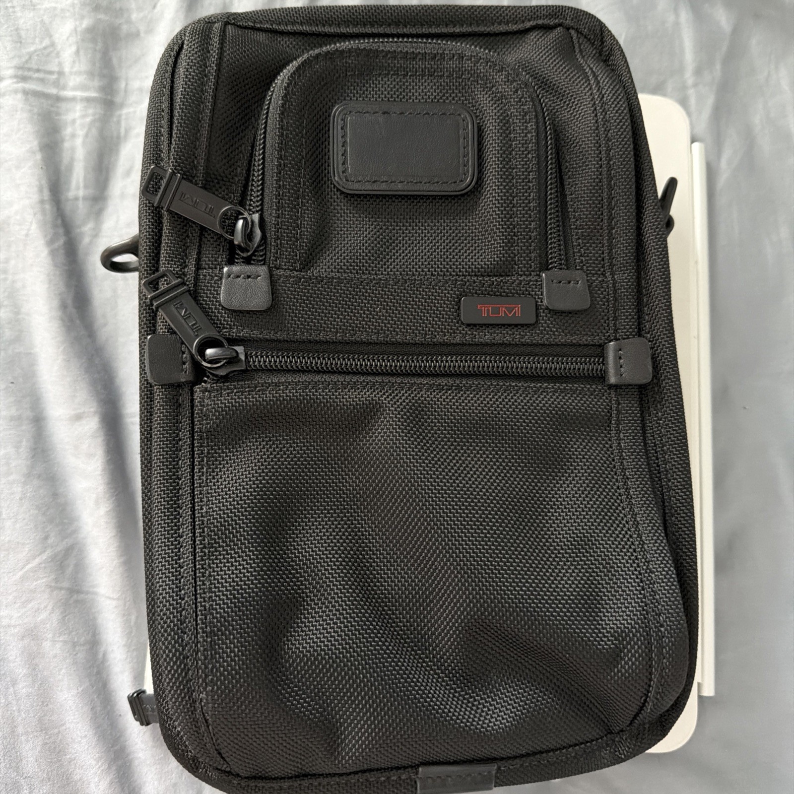 TUMI Alpha 3 Organizer Travel Tote, Black Ballistic Nylon