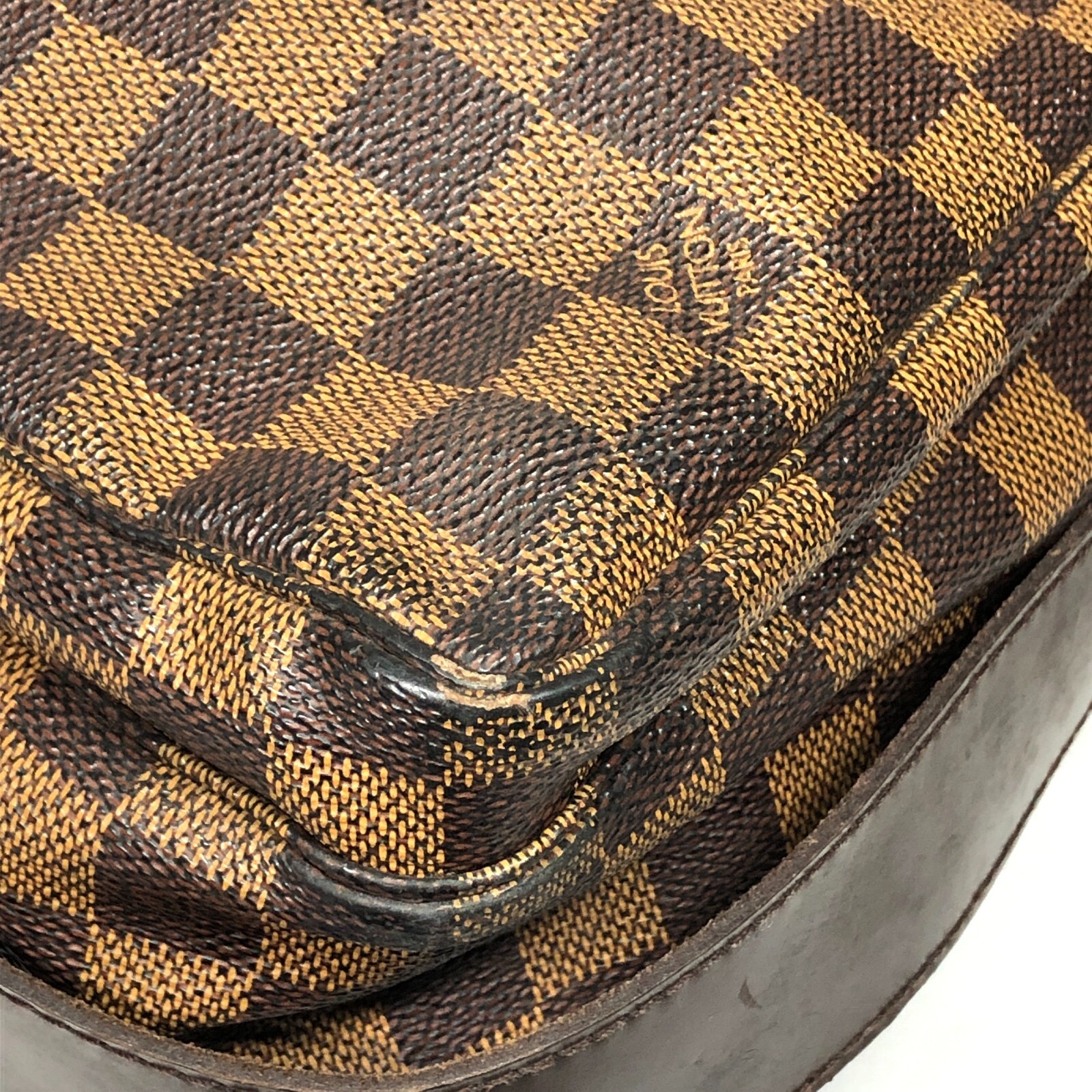 Auth Louis Vuitton Naviglio Shoulder Bag Damier Ebene Crossbody N45255 SR0095