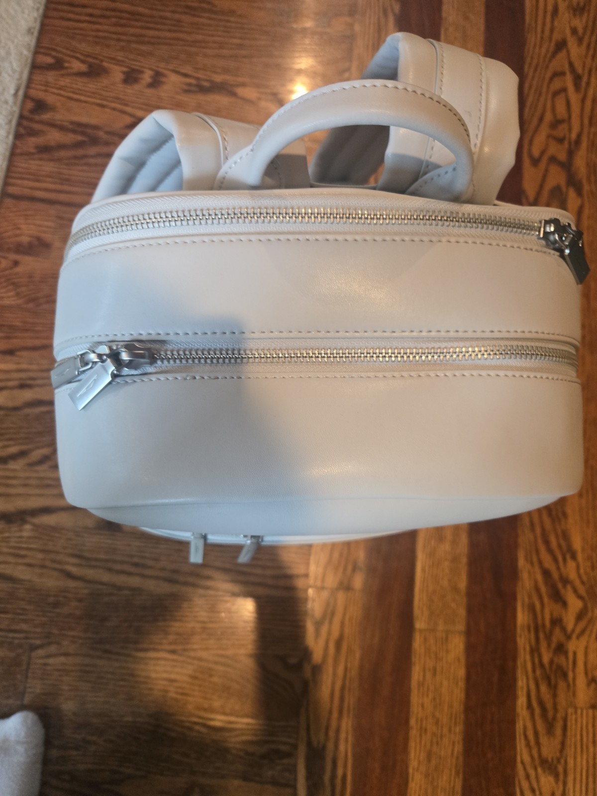 Tesla Cybertruck Elevate Backpack Grey Vegan Leather Tesla Store w/ Satin Cover