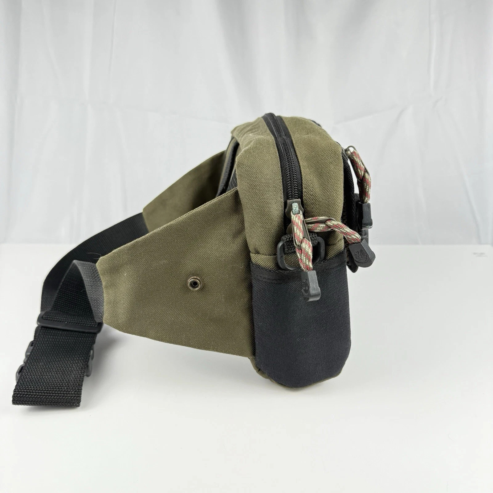 VTG Y2K Timberland Waist Pack Adjustable Hiking Outdoors Multi Compartment
