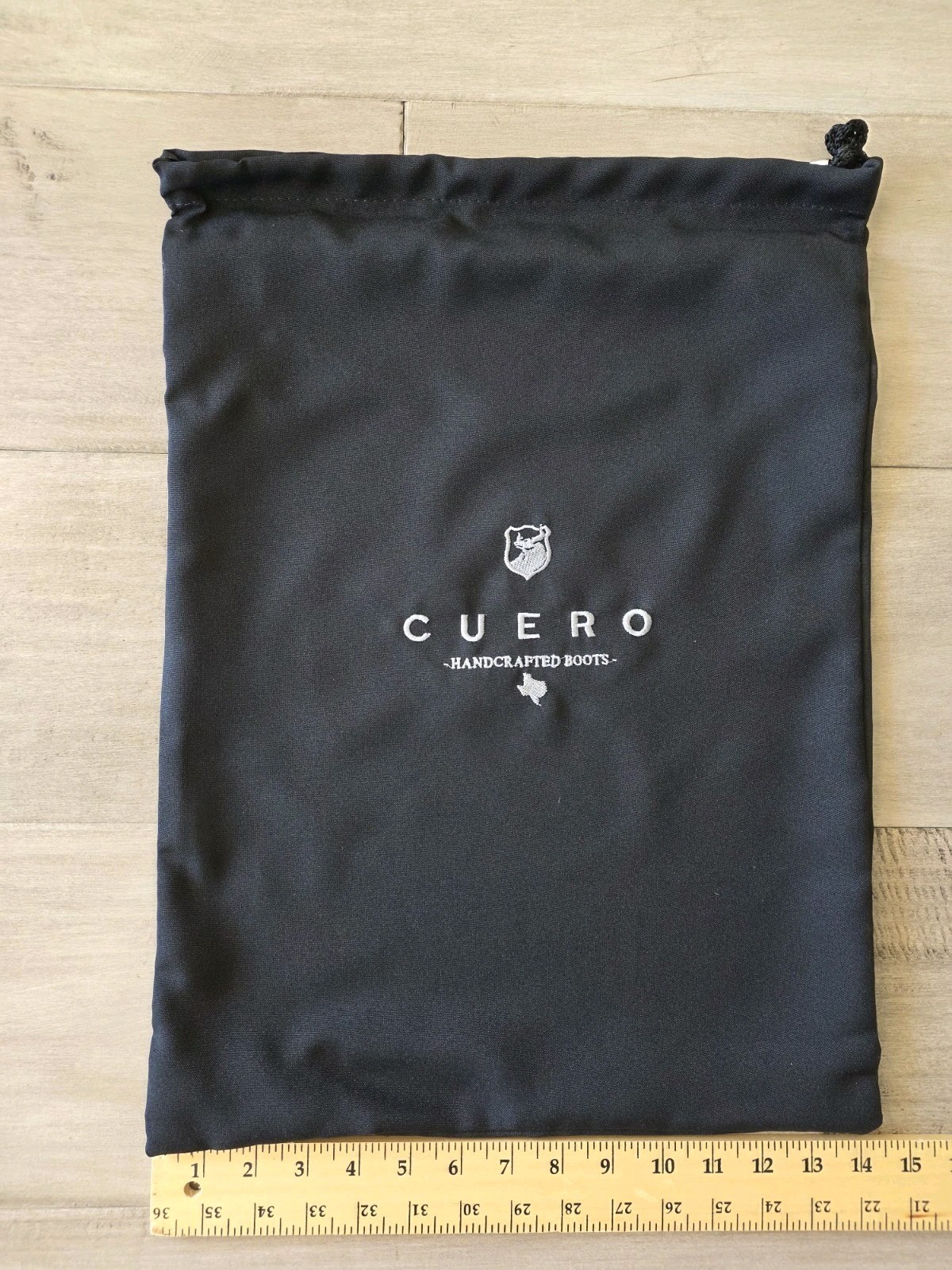 CUERO Handcrafted COWBOY Boots Travel Drawstring BAG Embroidered- DISCONTINUED