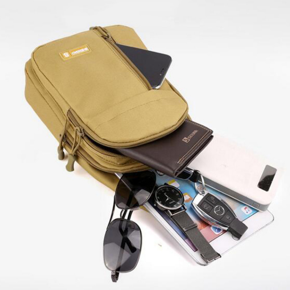 Men Womens Chest Sling Shoulder Bag Cross Body Fanny Pack Sports Travel Backpack