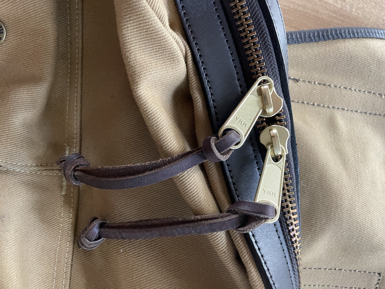FILSON Rucksack (Backpack) – Authentic Classic Tan Cotton Twill & Bridle Leather