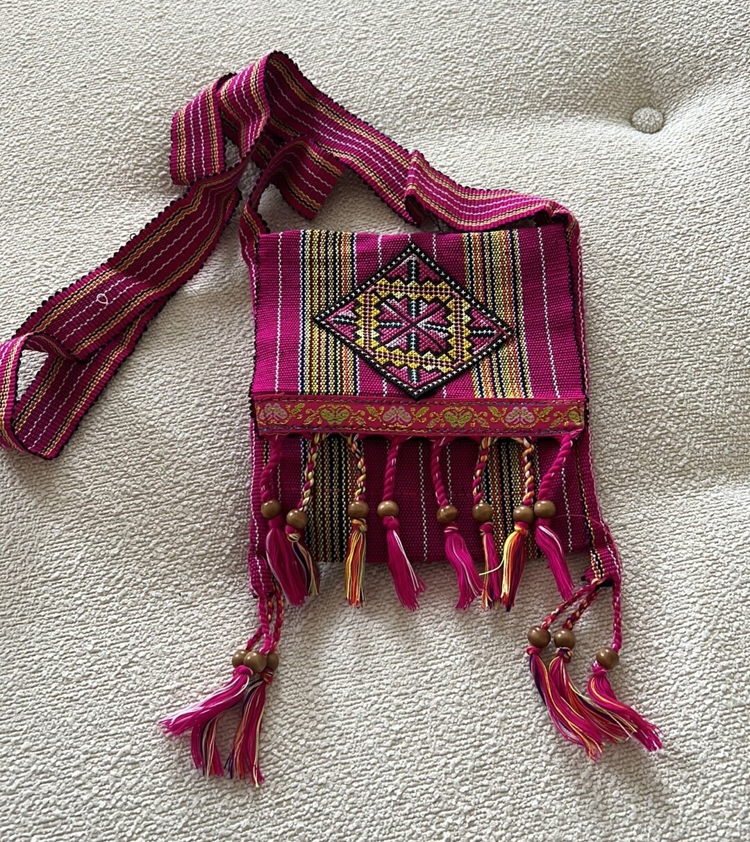 Handmade Embroidered Crossbody Bag Thailand