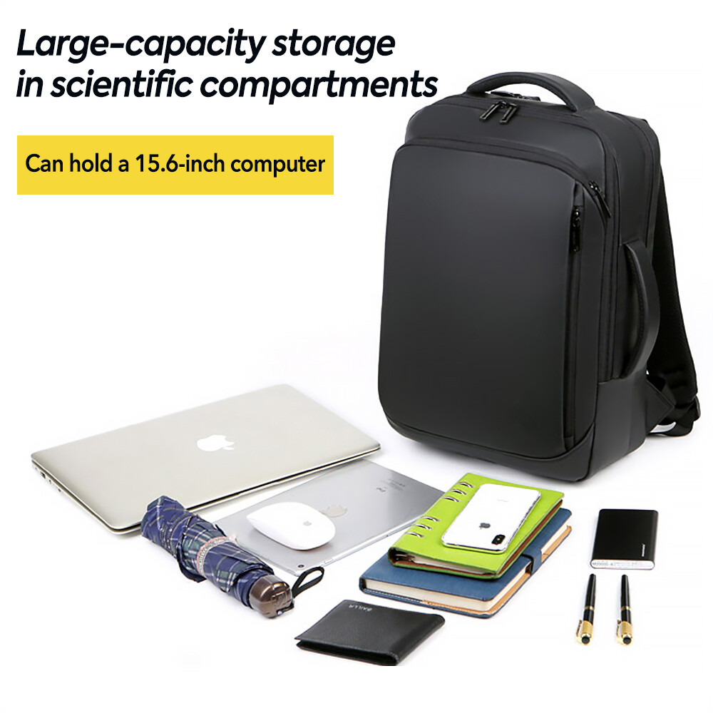 Men Backpack Anti-theft School Bookbag Travel 15.6″ Laptop Bag Rucksack USB Port