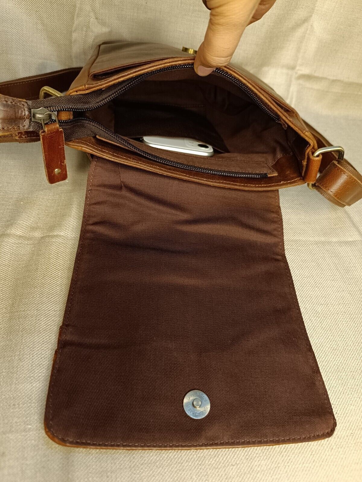 9 In Buffalo Leather Crossbody Sling Bag Purse Satchel Handbag Messenger Bags