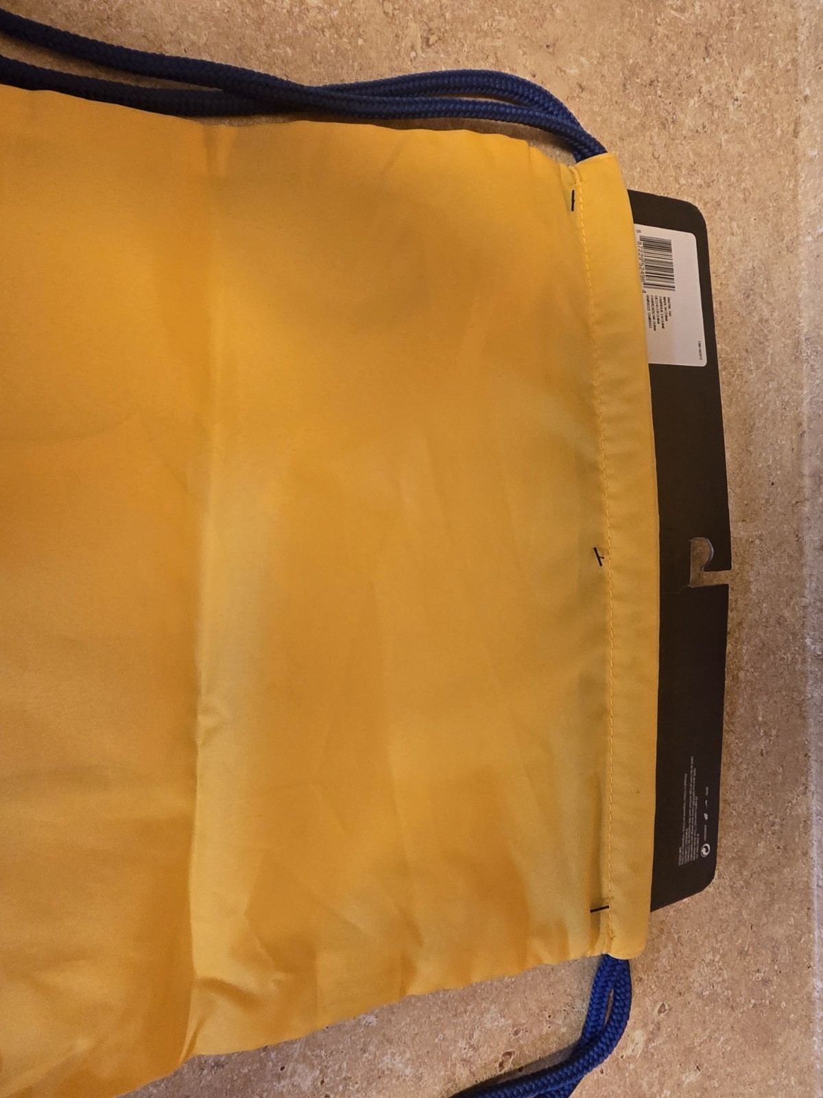 Yellow Brasil Drawstring Bag Sack Football Soccer Fifa World Cup 2026 Brazil