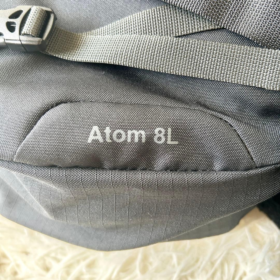 Patagonia Atom Sling 8L Crossbody Bag Unisex Black Polyester Vintage