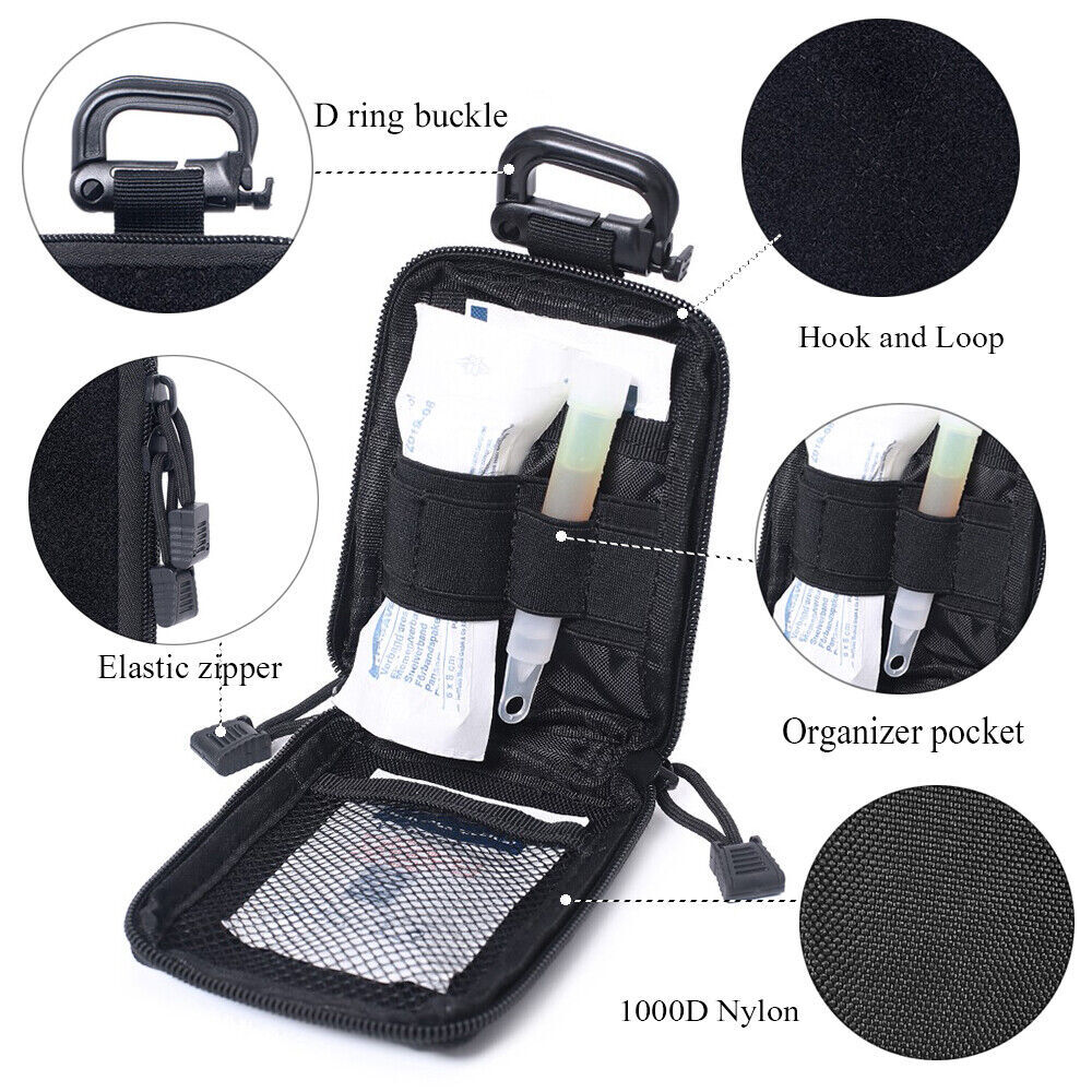 Tactical Molle Pouch EDC Tool Organizer Small Utility Gadget Waist Belt Pack Bag