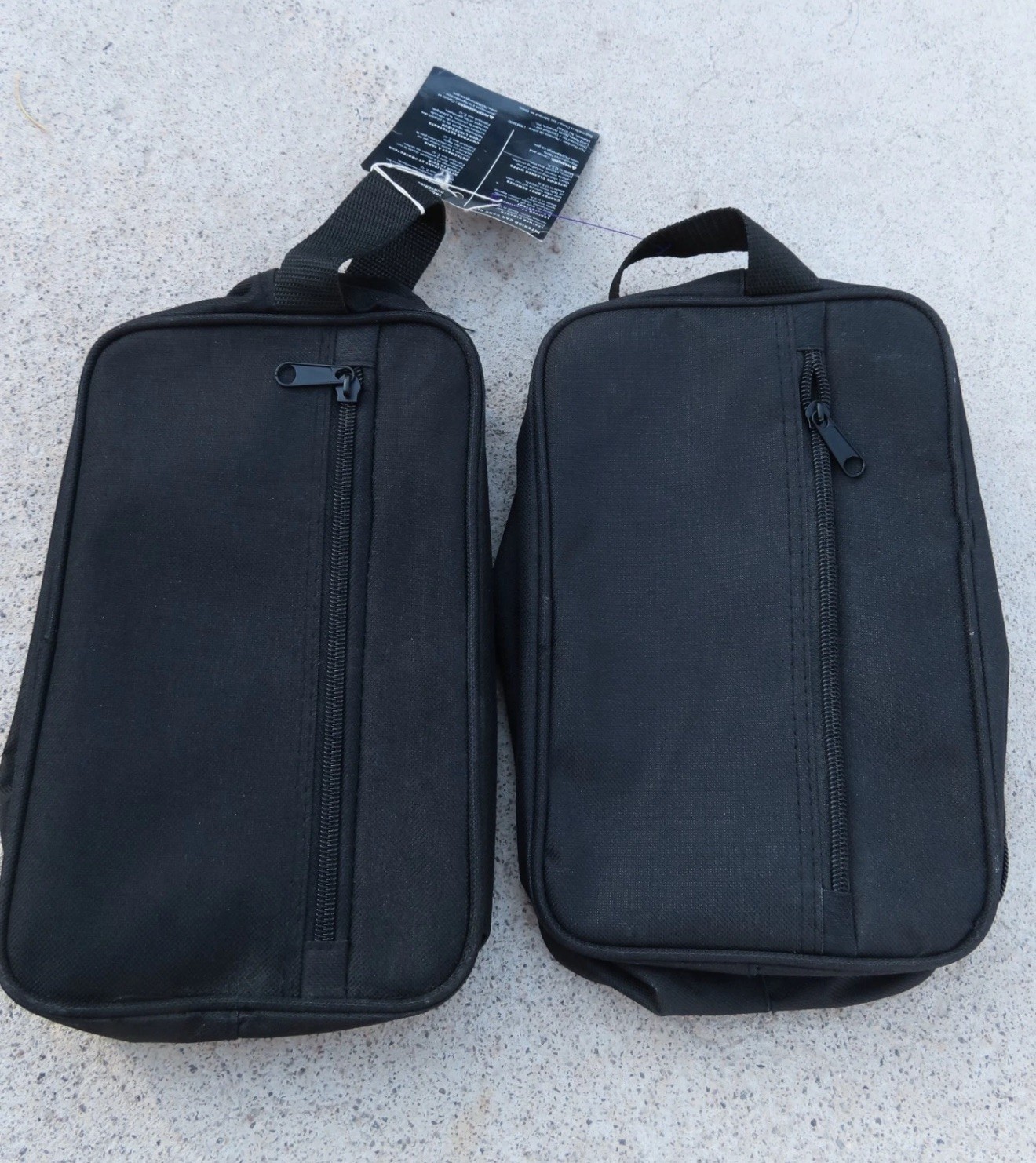 TWO Land Rover Interior Car Kit Bags (BAGS ONLY) Zip Up Nylon 10x6x3