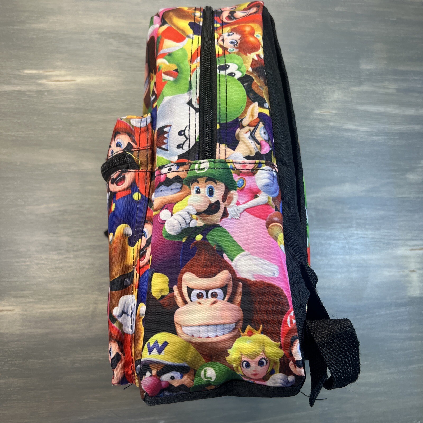 Super Mario Bros All Over Backpack Bag 16″ x 12″ Nintendo