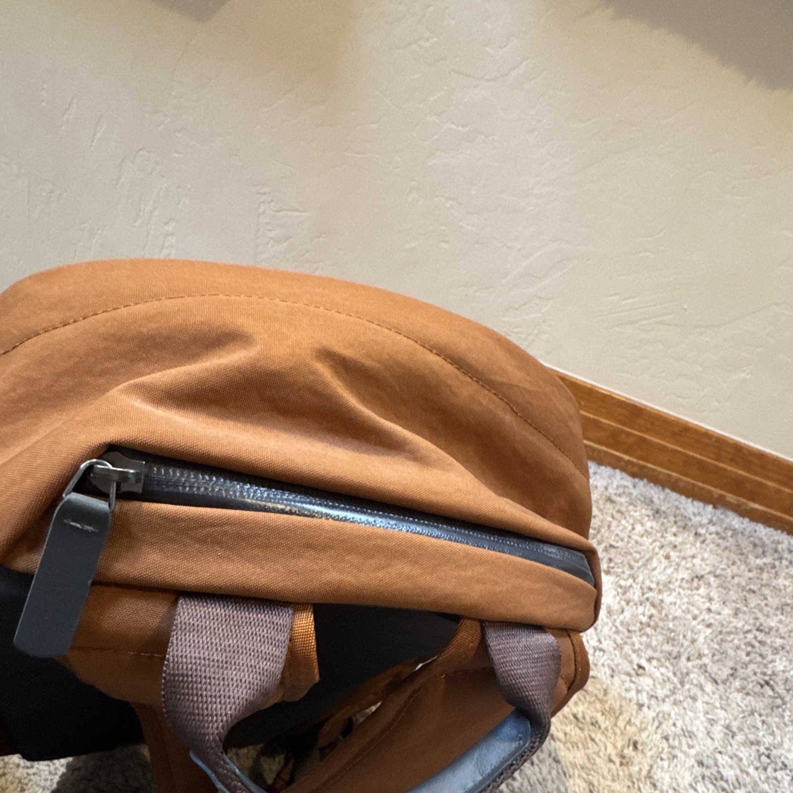 Bellroy Burnt Orange Laptop Backpack with Padded Adjustable Shoulder Strap
