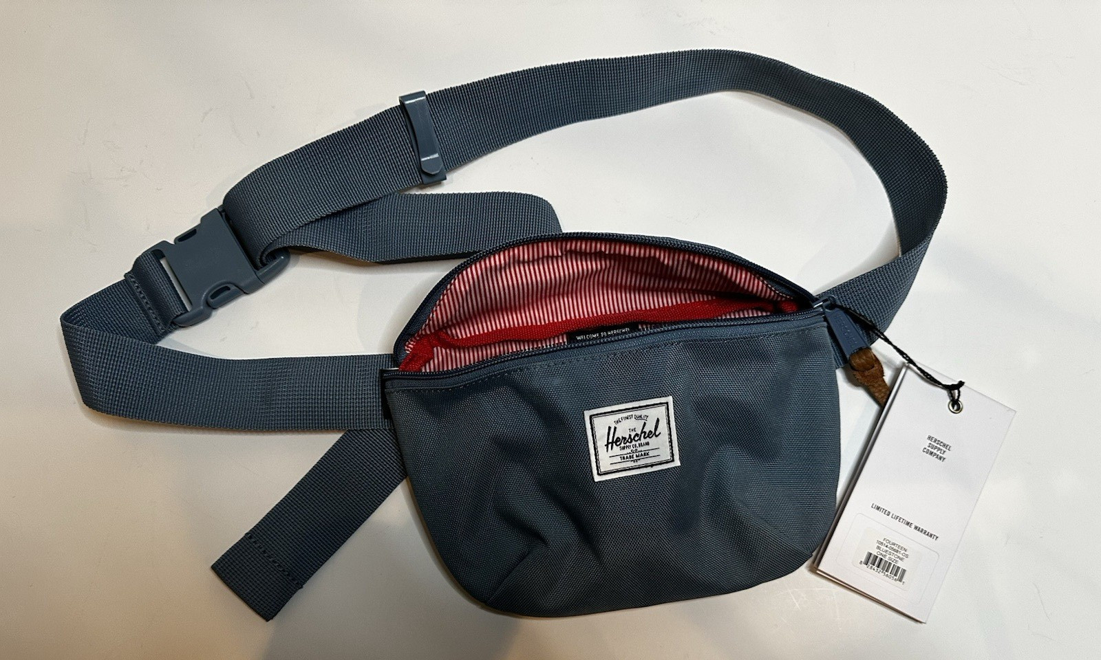 Herschel Supply Co. Hip Pack 1L Blue Fanny Pack Belt Bag NEW Bluestone