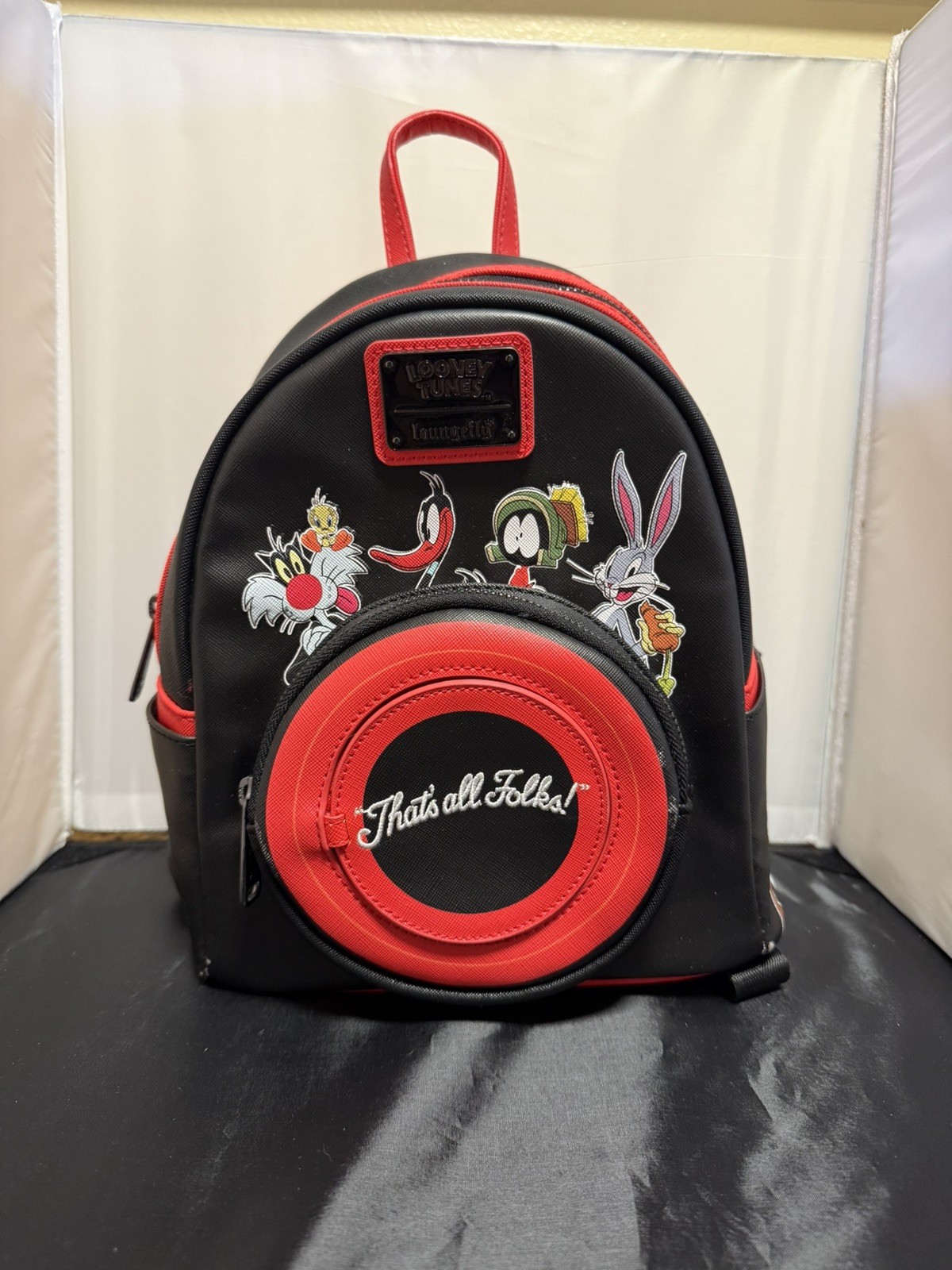 Looney Tunes That’s All Folks loungefly Mini Backpack