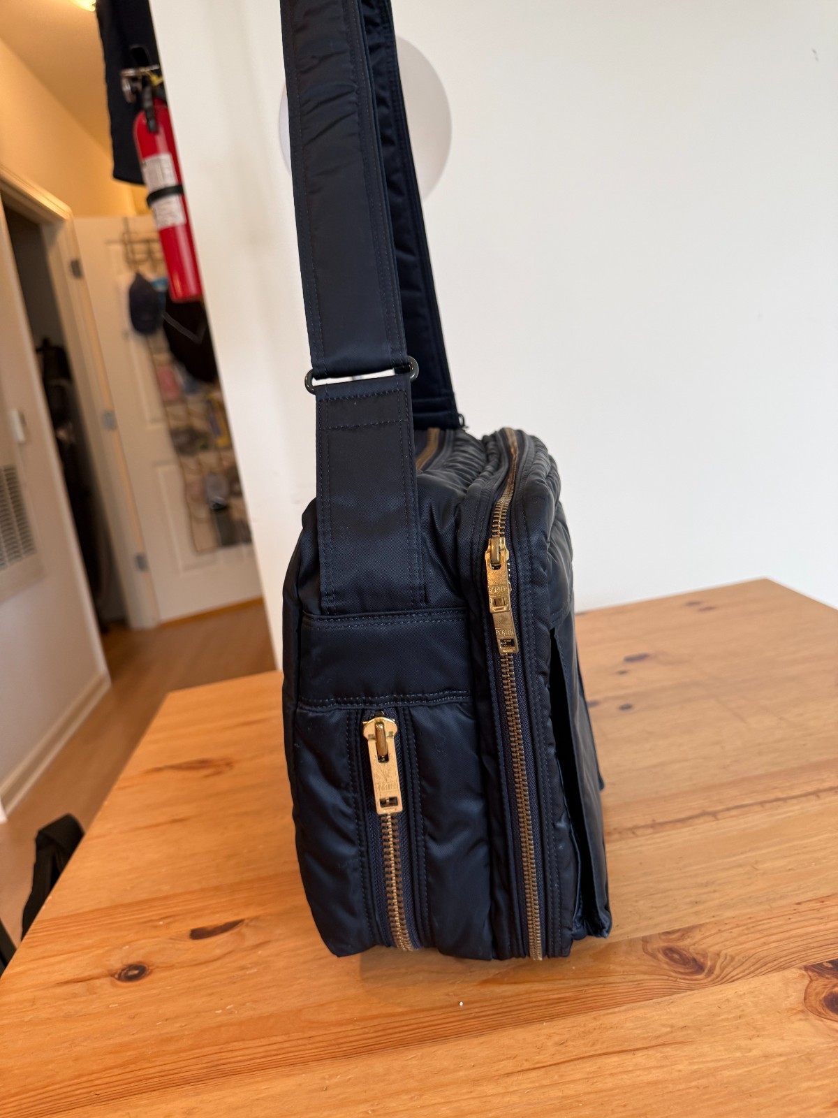 Porter Yoshida Tanker Shoulder Bag Large Iron Blue Made in Japan