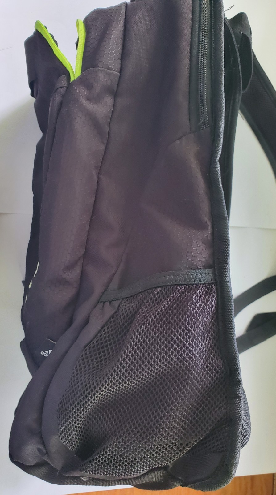 Adidas Backpack Green accents Black Multi Pockets School Sport Load Spring