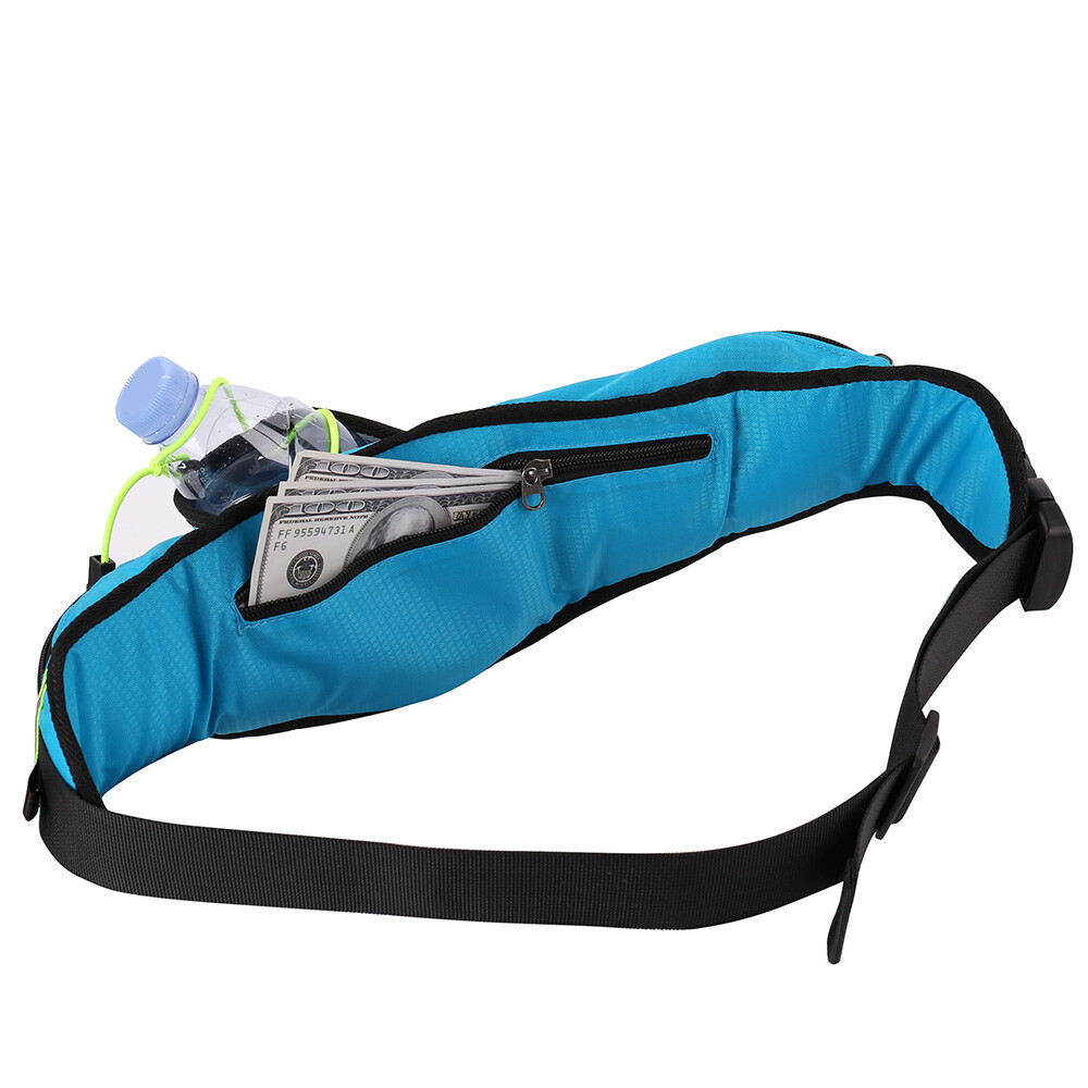 Running Belt Waist Pack Fanny Pouch Water Bottle Holder For iPhone 15 Pro Max US