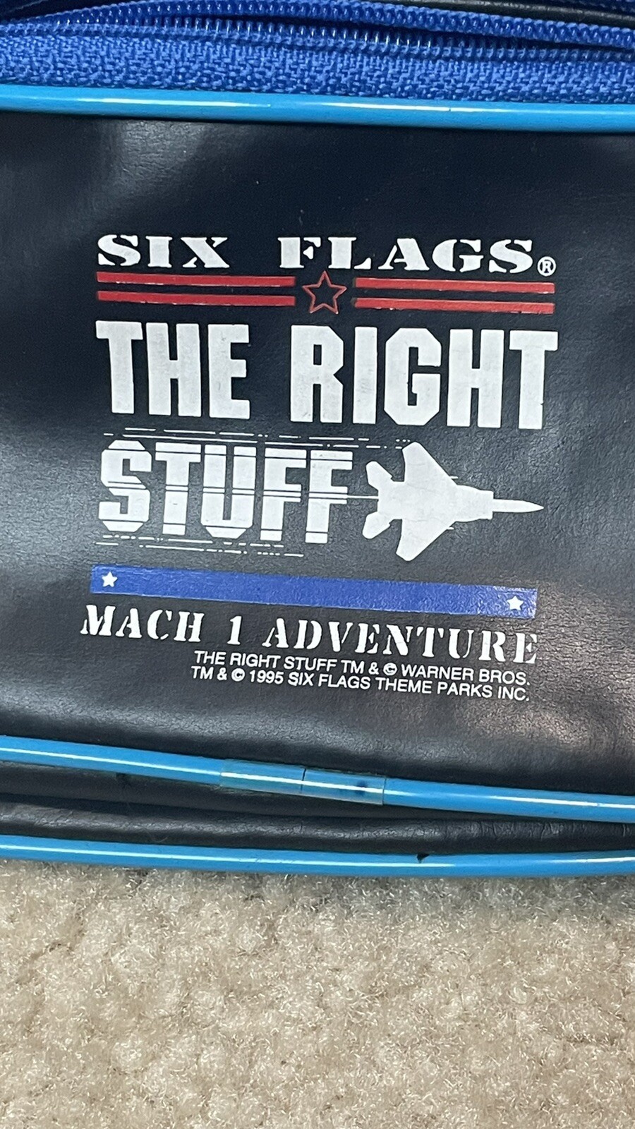 Six Flags “The Right Stuff” Vintage Fanny Pack 1995