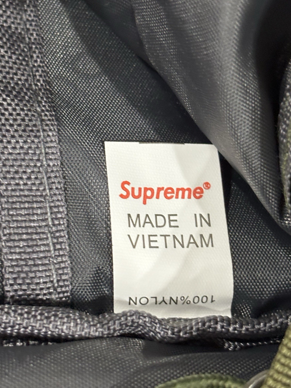 Supreme Cordura Backpack Olive Green Logo Utility Daypack NWT