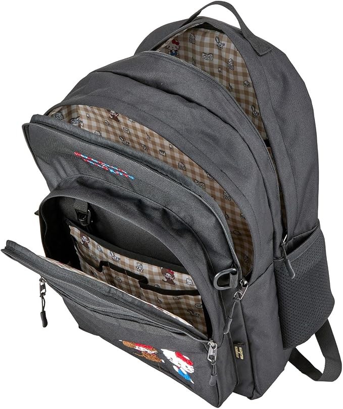 MONCHHICHI x HELLO KITTY Official Backpack Black 30L Travel Bag Japan NEW