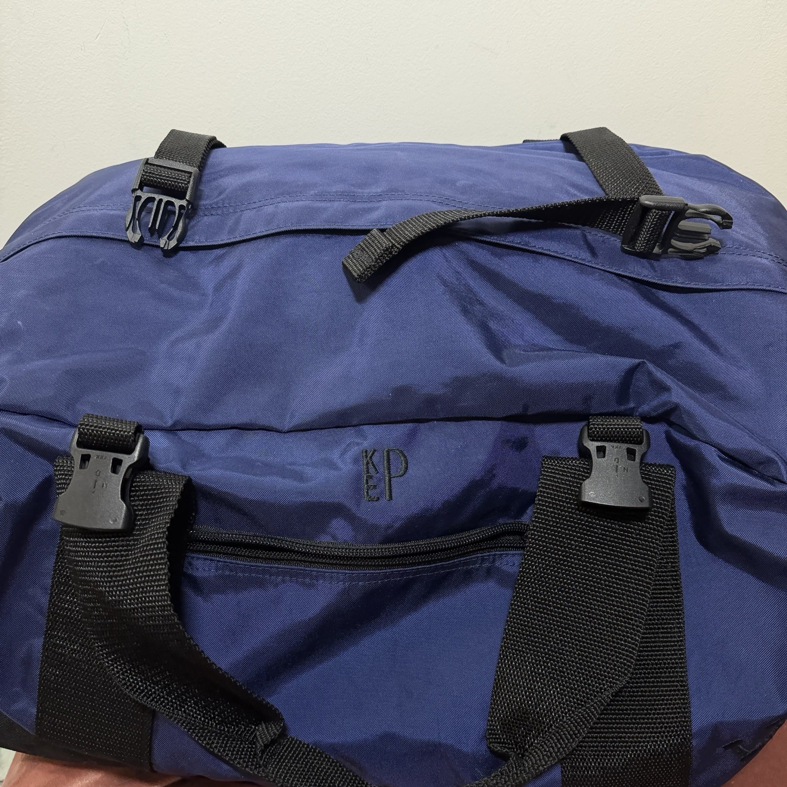 L.L. Bean Blue Medium Duffel Bag Gym Travel Carry On Tote Adventure Nylon 35L