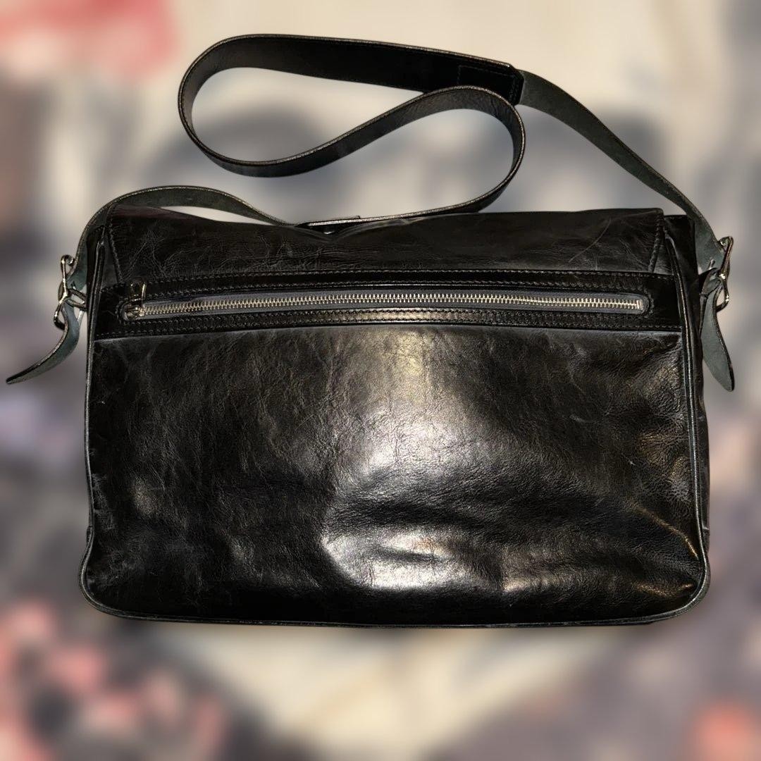 SOMES Saddle Shoulder Bag Leather Unisex Crossbody Used