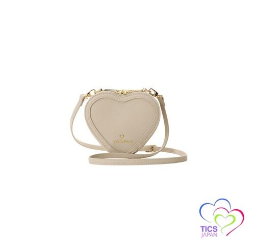 [Samantha Vega] Shoulder Bag Mini Heart Motif Bag Women’s Beige Free Size