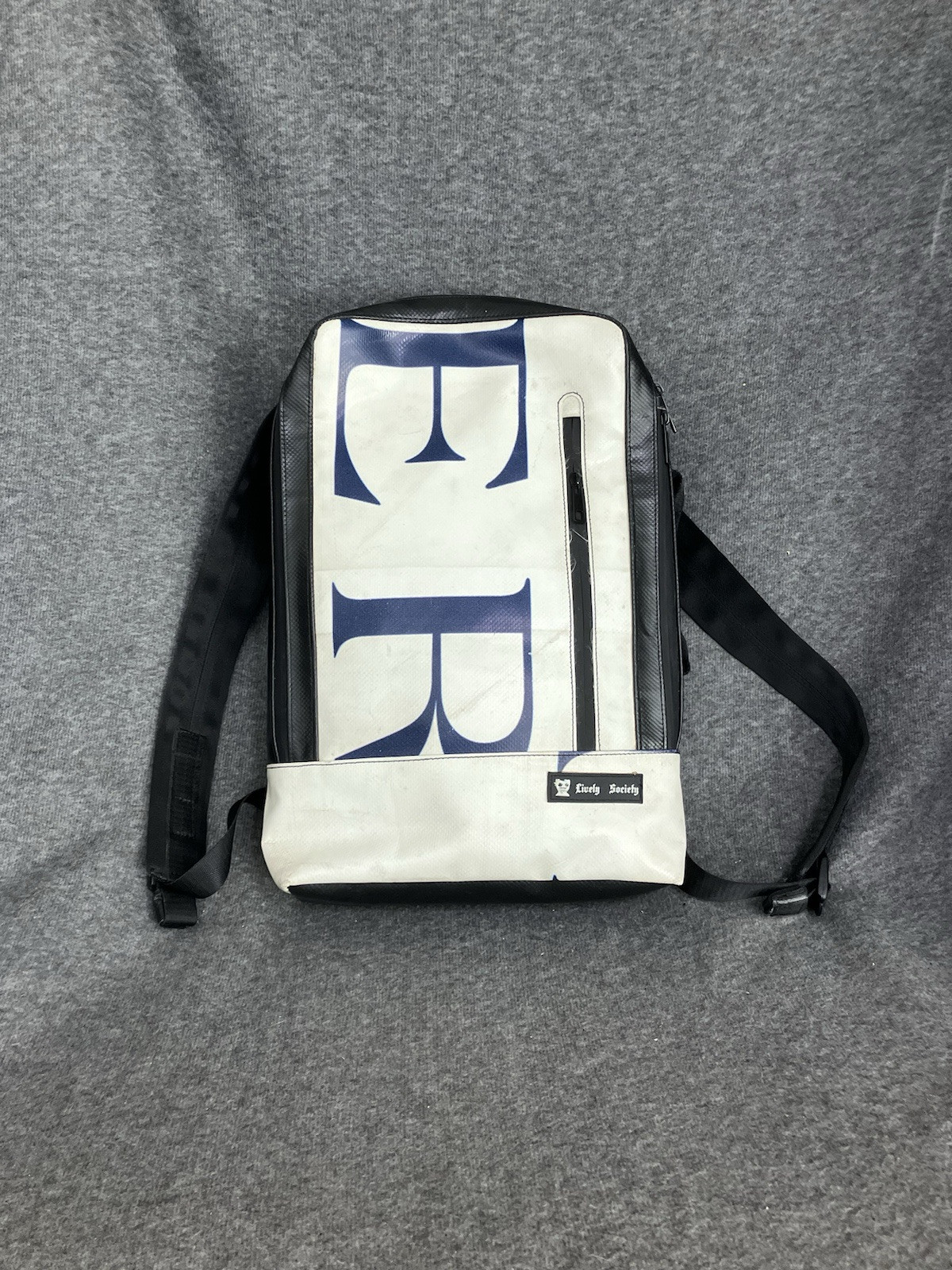 Lively Society Truck Tarp Backpack Recycled Sustainable Hazzard F306 Laptop Bag