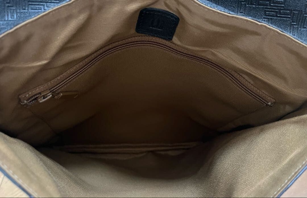 Dunhill D8 Black Shoulder Bag Men’s Slim Messenger Crossbody 33cm x 30cm