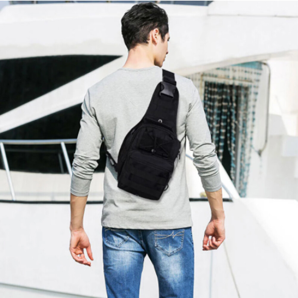 Men’s Sling Crossbody Bag Waterproof Chest Shoulder Backpack Bag Tactical Bag