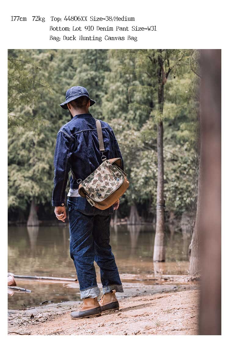 BRONSON Outdoor Duck Hunting Camo Fishing Bag Army Canvas Shoulder Bag Crossbody