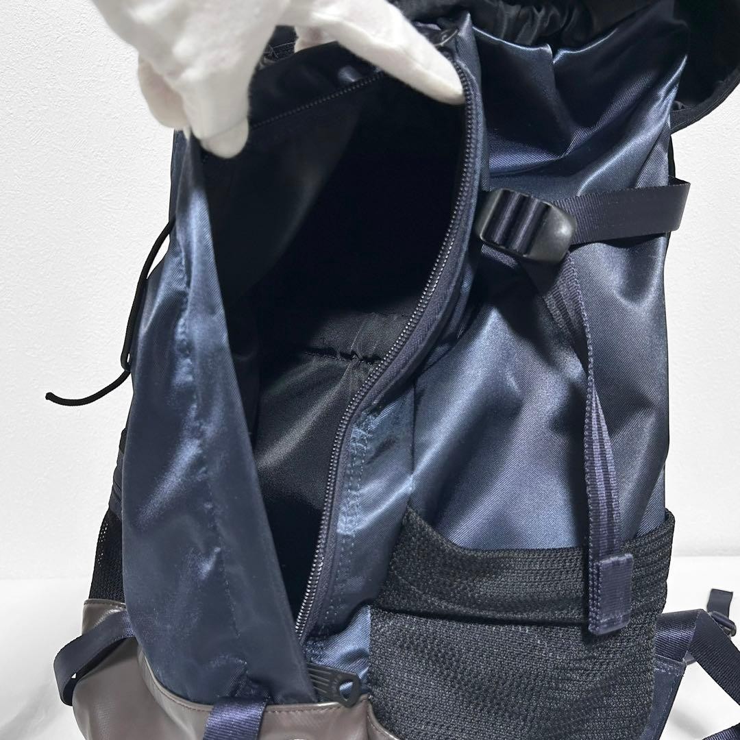 PORTER x SAC’S BAR Collab Backpack Made in Japan Navy Nylon Satin Condition EX