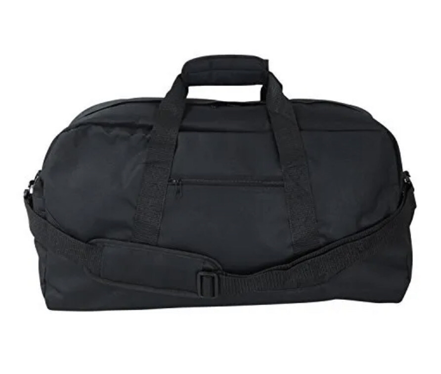 DALIX Unisex Duffle Bag Medium Black