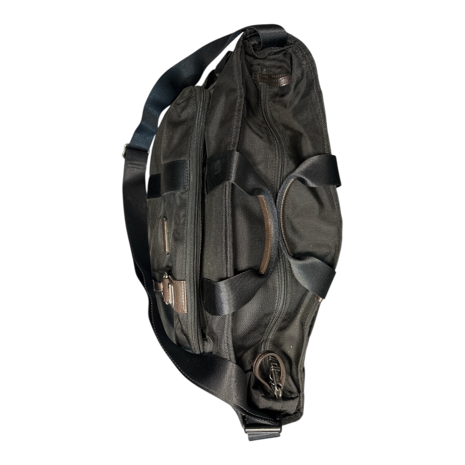 Tumi Alpha Bravo Briefcase Laptop Bag Black Large Carry On Travel Shoulder Strap