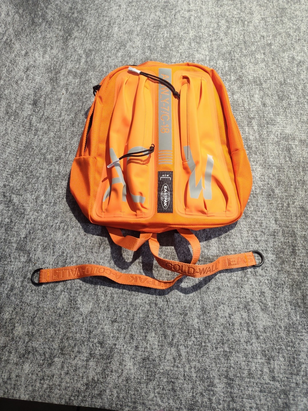 A-Cold-Wall ACW_Y-7/C-18 Eastpak Logo Printed Backpack Safety Orange