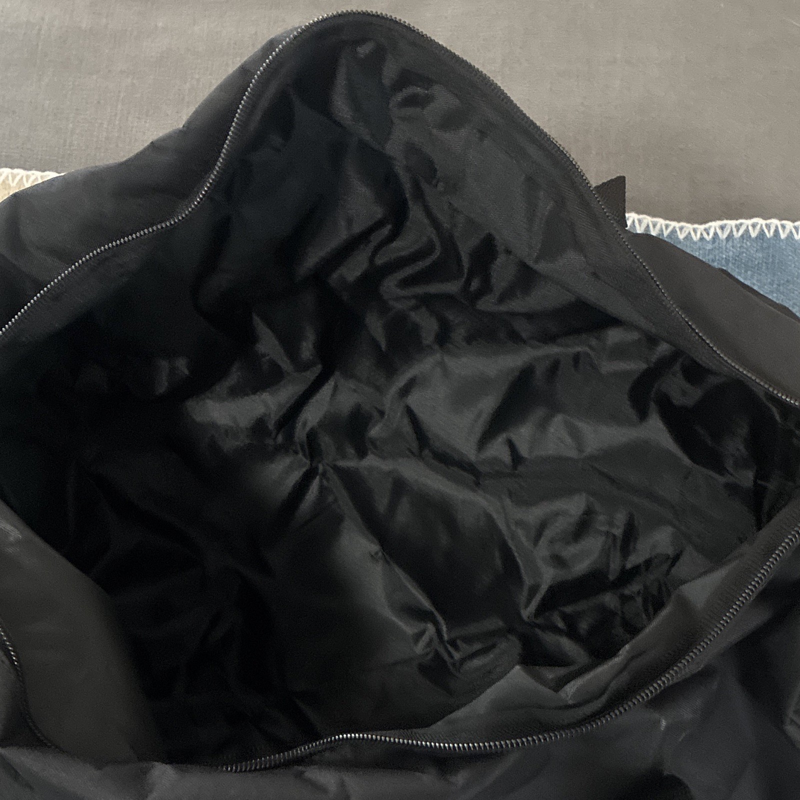 Cobra Kai No Mercy Black Duffle Bag, Zip Closure, Adjustable Shoulder Strap