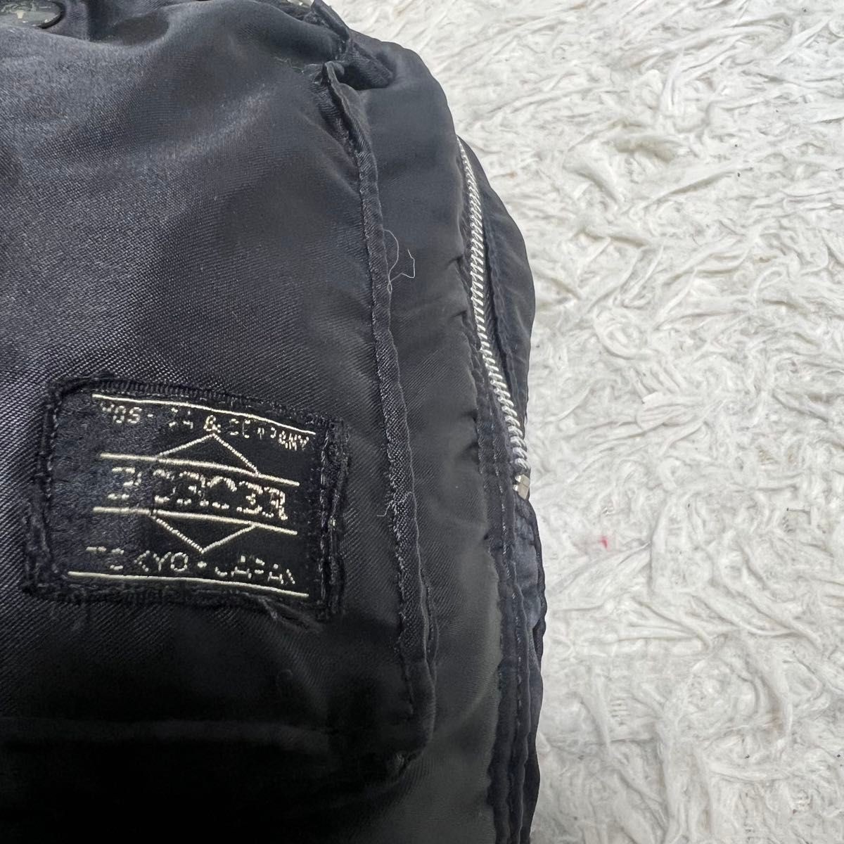 Authentic YOSHIDA KABAN PORTER Tanker Backpack Unisex Nylon Black Orange 37cm Si