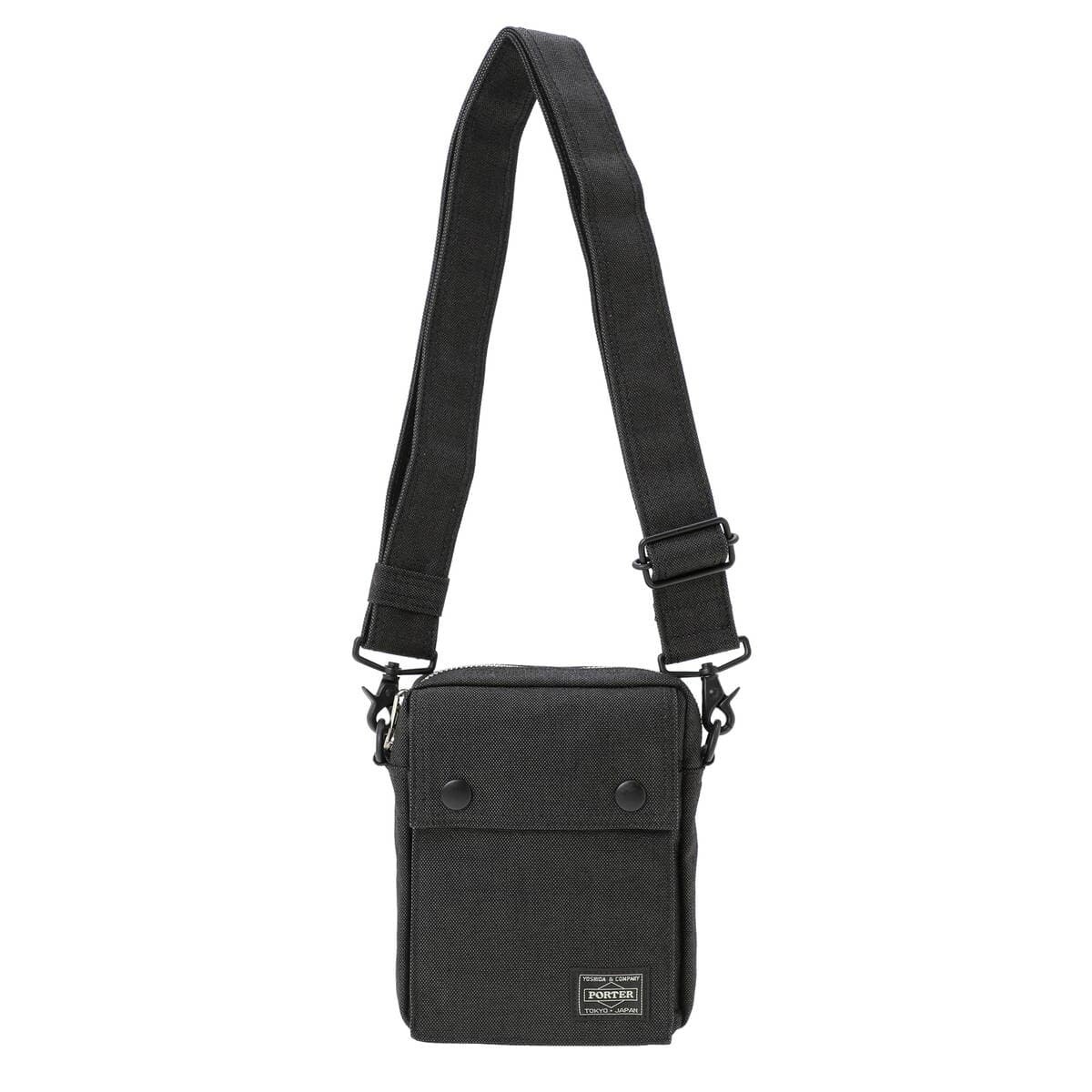 PORTER SMOKY VERTICAL SHOULDER BAG 592-27532-10 Black Yoshida & Co. JPN