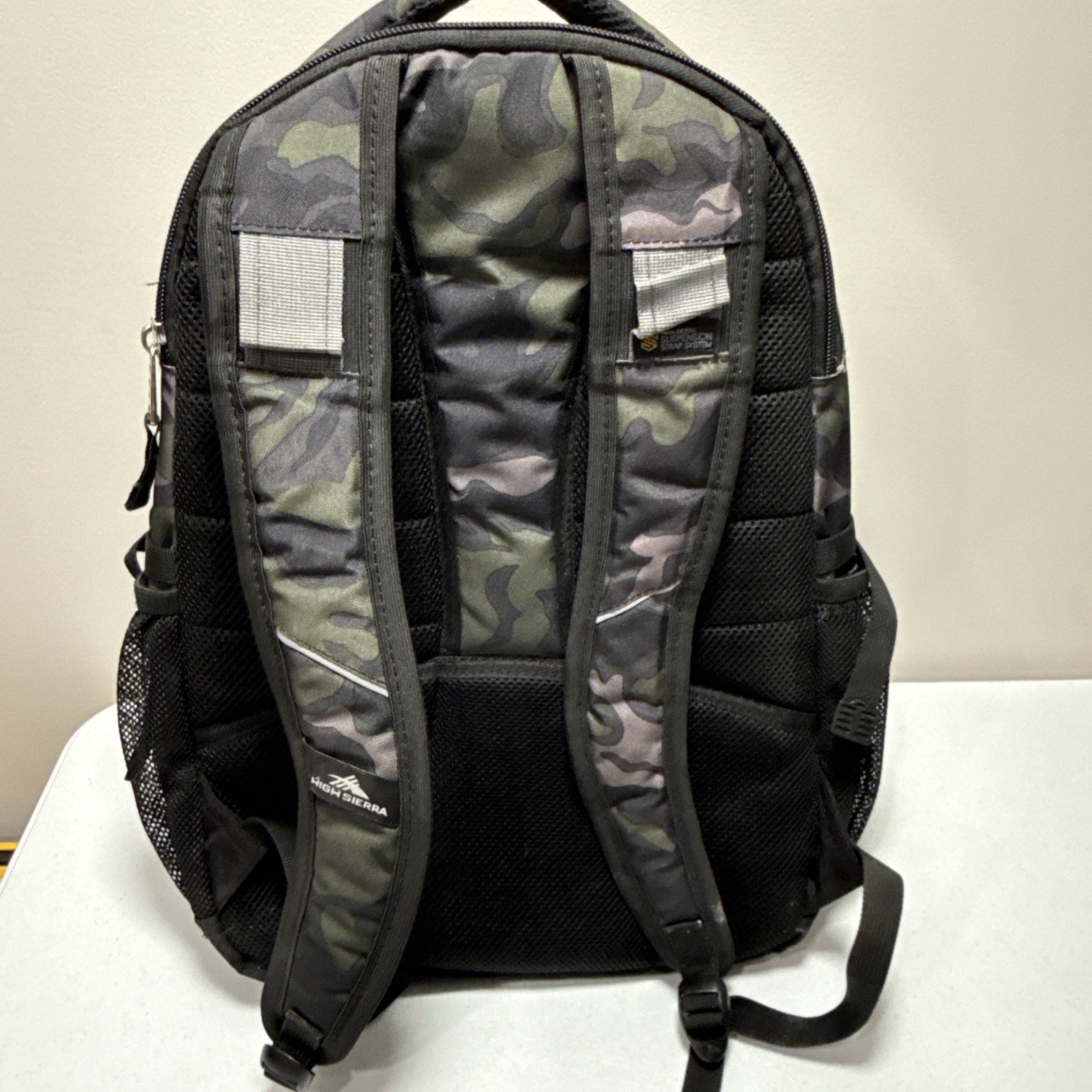High Sierra Suspension Strap System Camo Computer Backpack