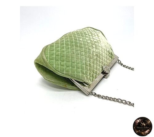 [CHANEL] Chanel Matelassé Coco Mark Clasp Bag Chain Shoulder Bag Velour Women’s