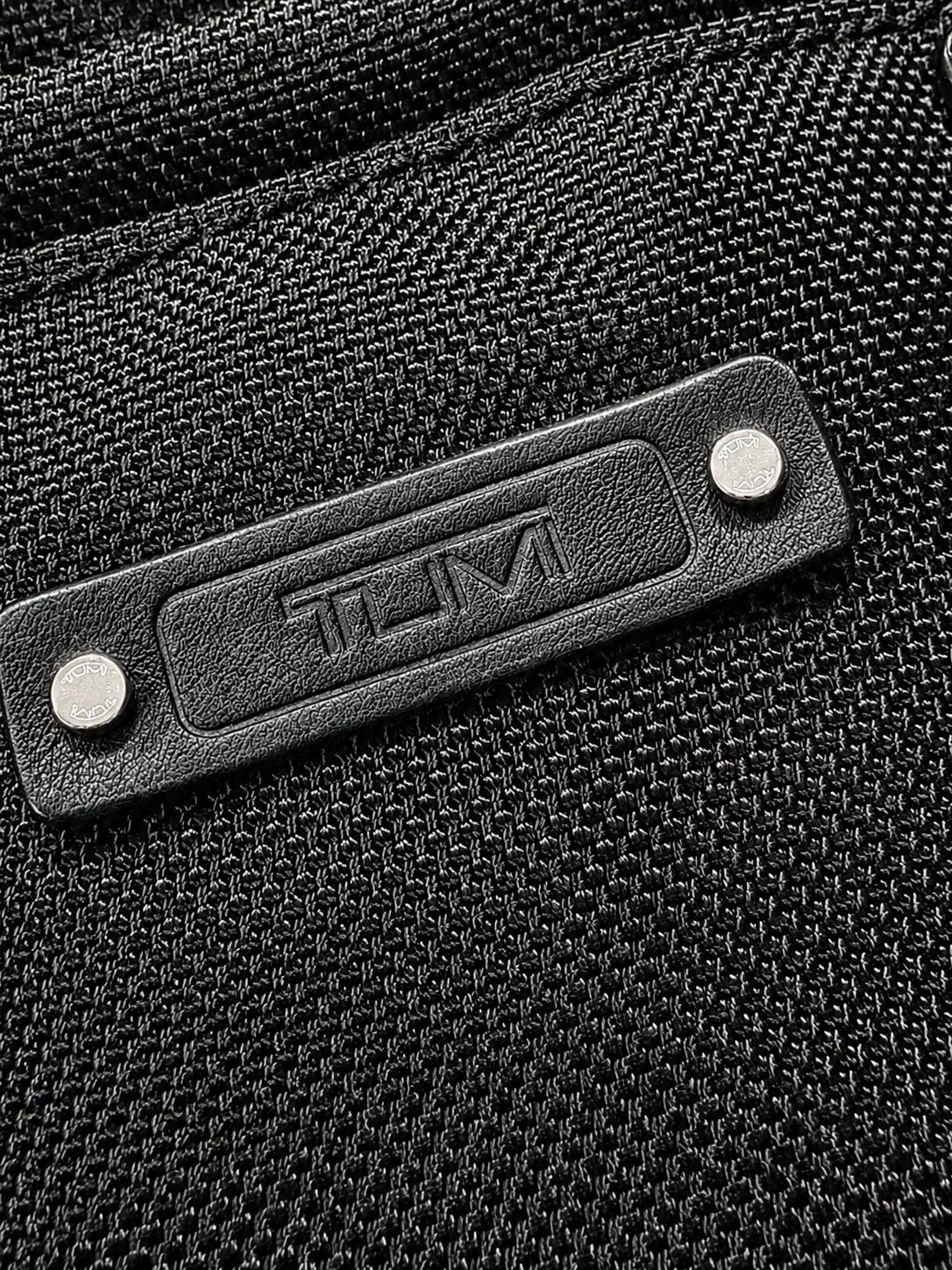 Tumi Backpack Briefcase Ballistic Nylon and Leather Black Used
